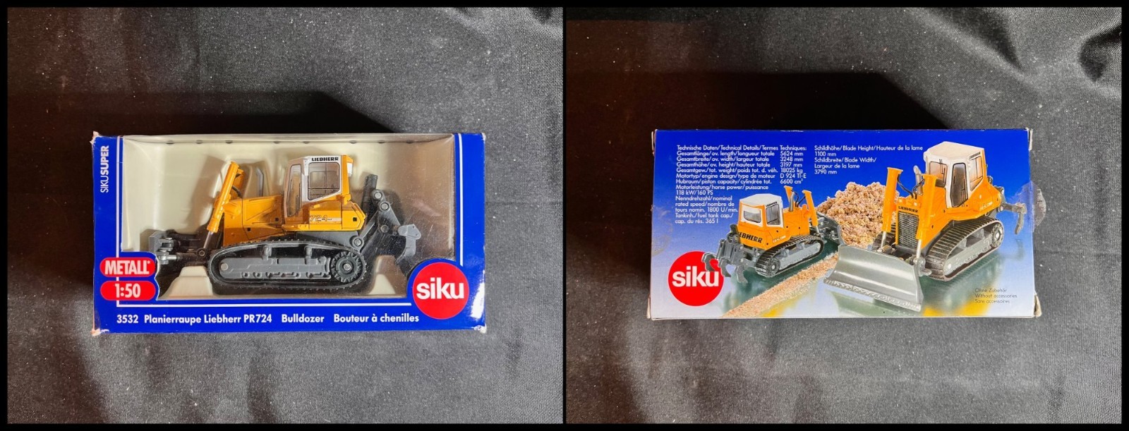 1/50 SIKU 3532 LIEBHERR PR724 BULLDOZER New In Box NIB