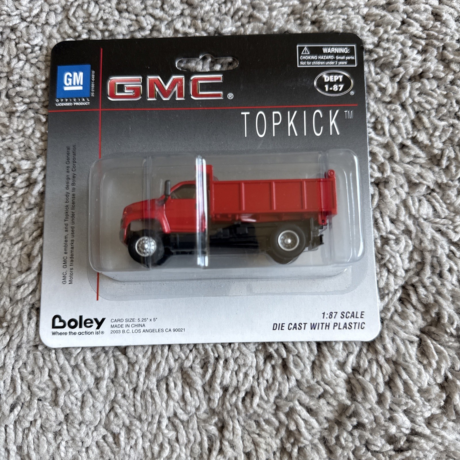Boley 3009-11 1:87 Dept 1-87 Red/Red GMC 03 Single Axle Dump Truck Topkick