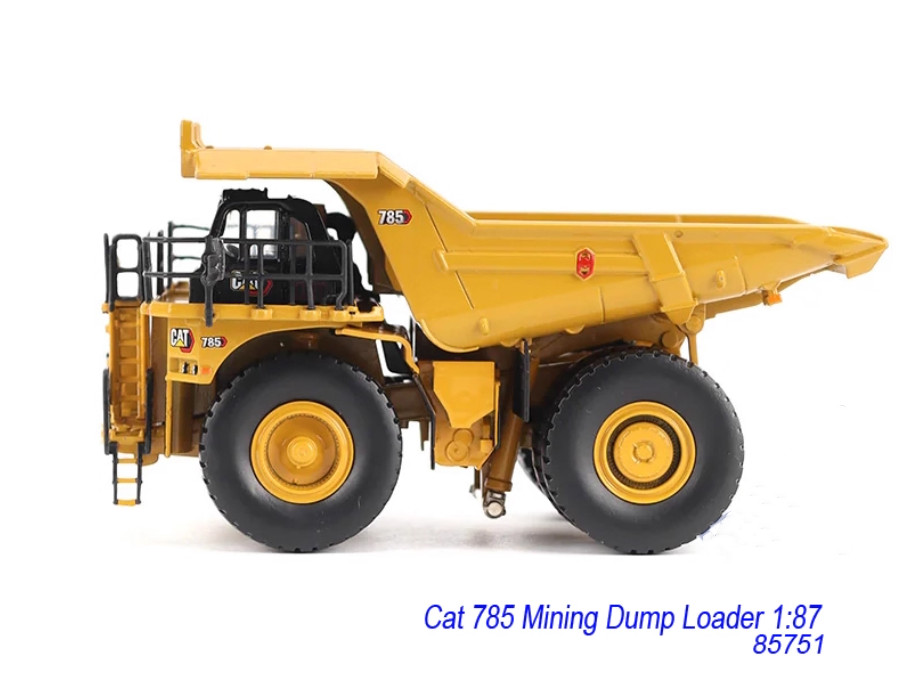 1:87 DM CAT 785 Mining Truck Dump Truck Construction Machinery Diecast Model