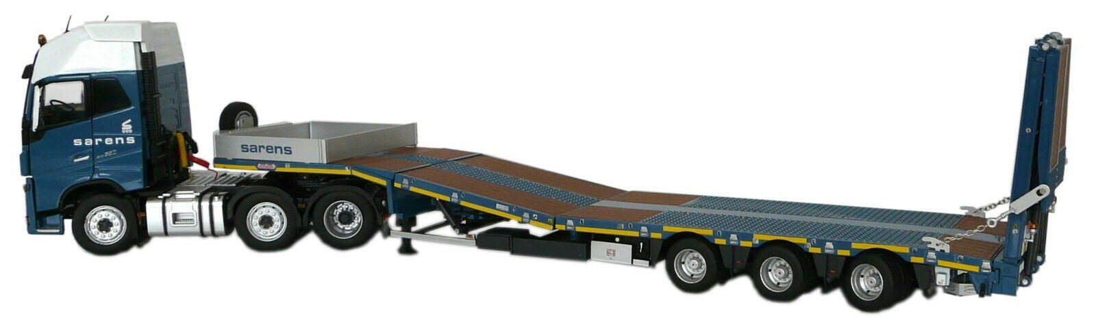 Large 1/32 scale SARENS Volvo FH16 6×2 Truck and Nooteboom Lowboy Trailer, MIB