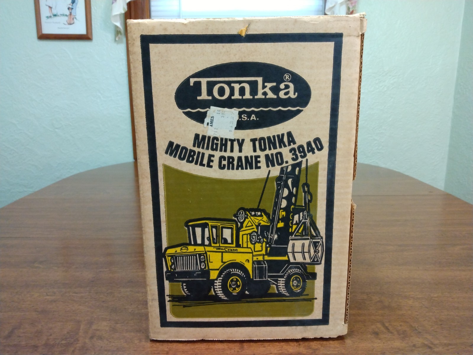 Mighty Tonka Pressed Construction Mobile Crane 3940 Box Only