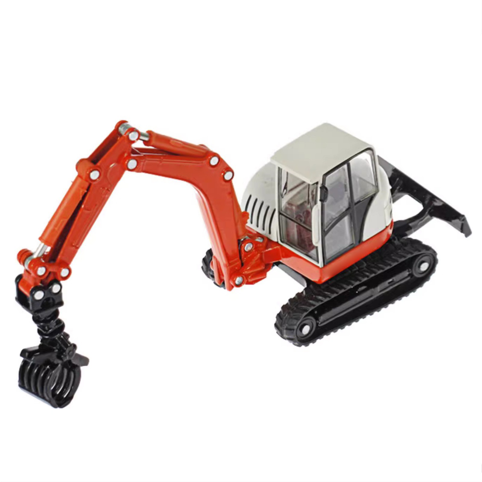17cm Alloy 1/50 Tracked Wood Grabbers Construction Vehicle Model Decor Craft