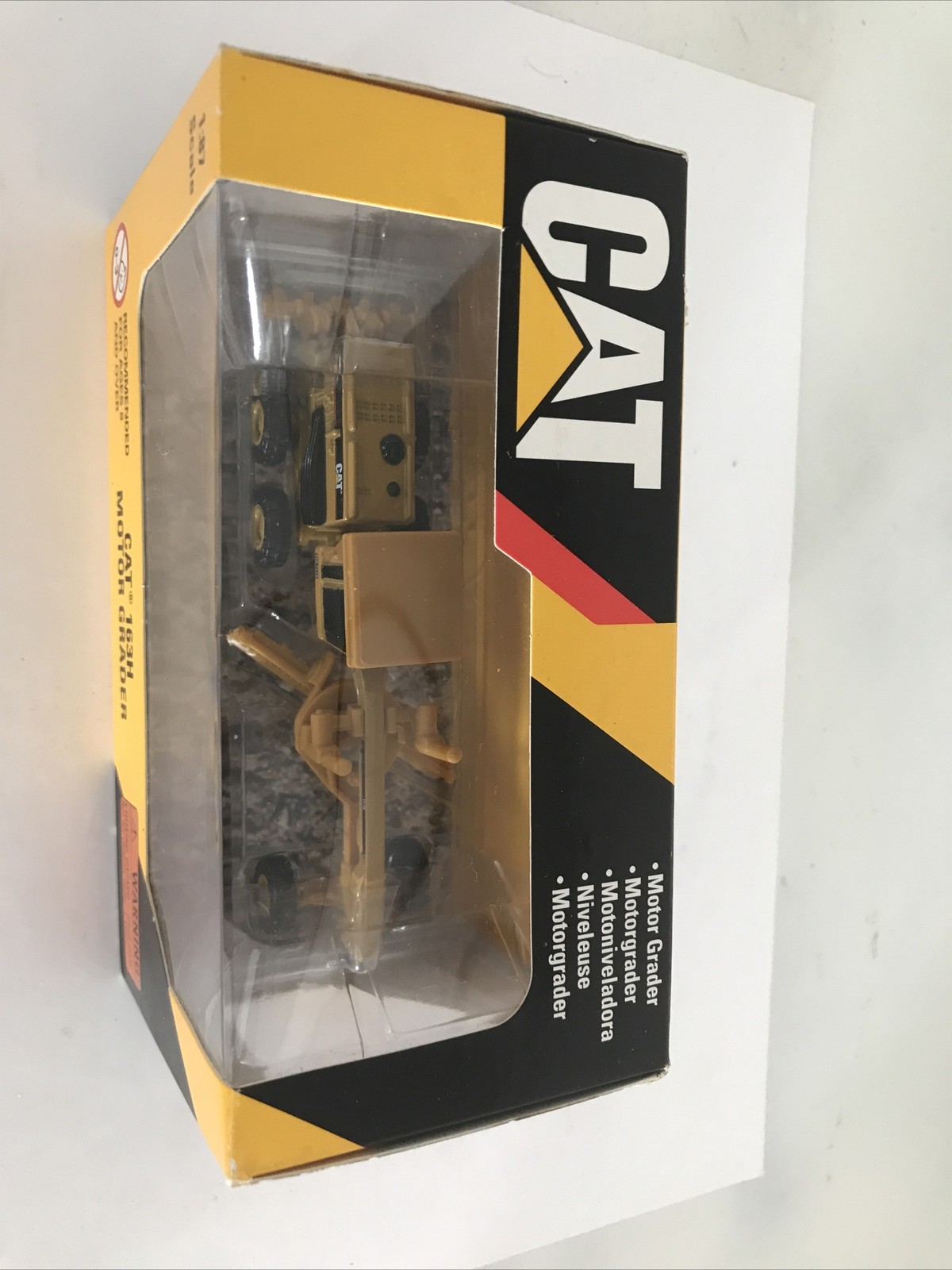 Cat 163H Motor Grader 1:87 Scale Metal Model #55403 Norscot 2008 In The Box