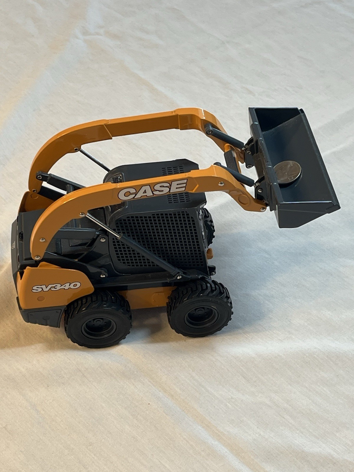 Case SV340 Diecast Loader Model Yellow Black Construction Equipment