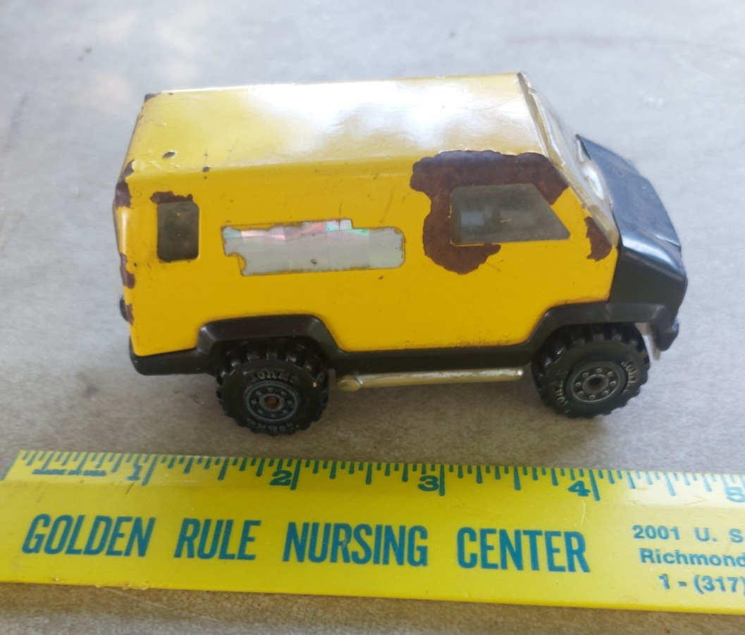 Tonka Vintage 1978 Yellow Diecast Van Toy Model Collectible 4 in.