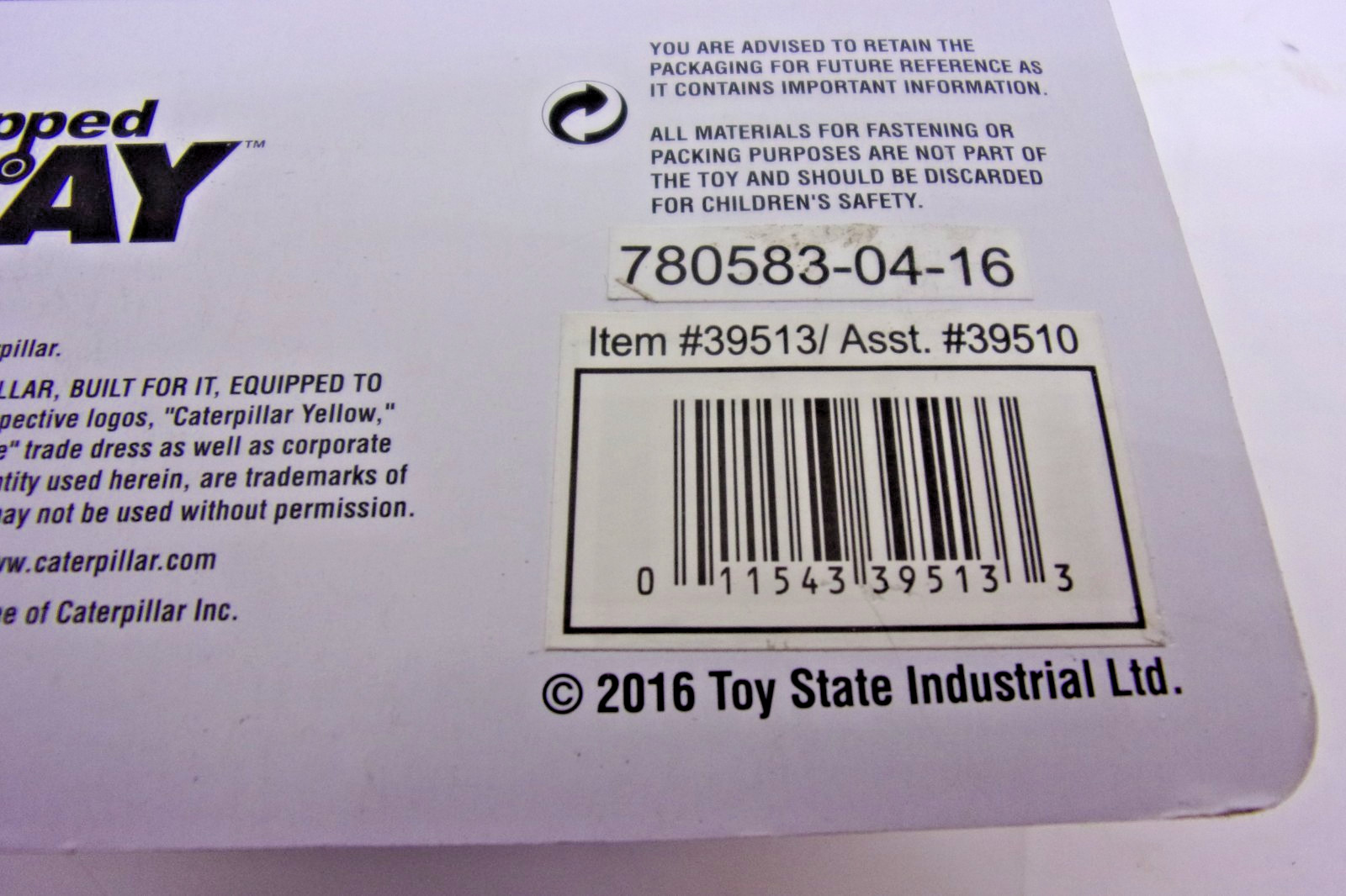 Toy State Industrial CAT39513 1:94 Metal Machines 980K Wheel Loader 2016