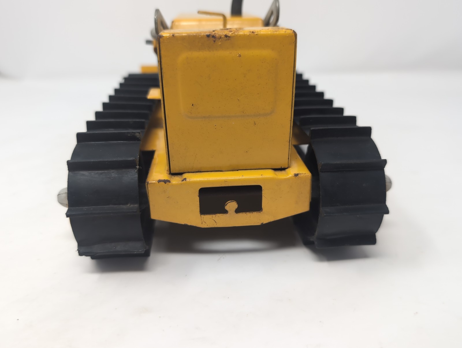 Vintage 1970s Structo by ERTL Toys Pressed Steel Hi-Lift Bulldozer Complete