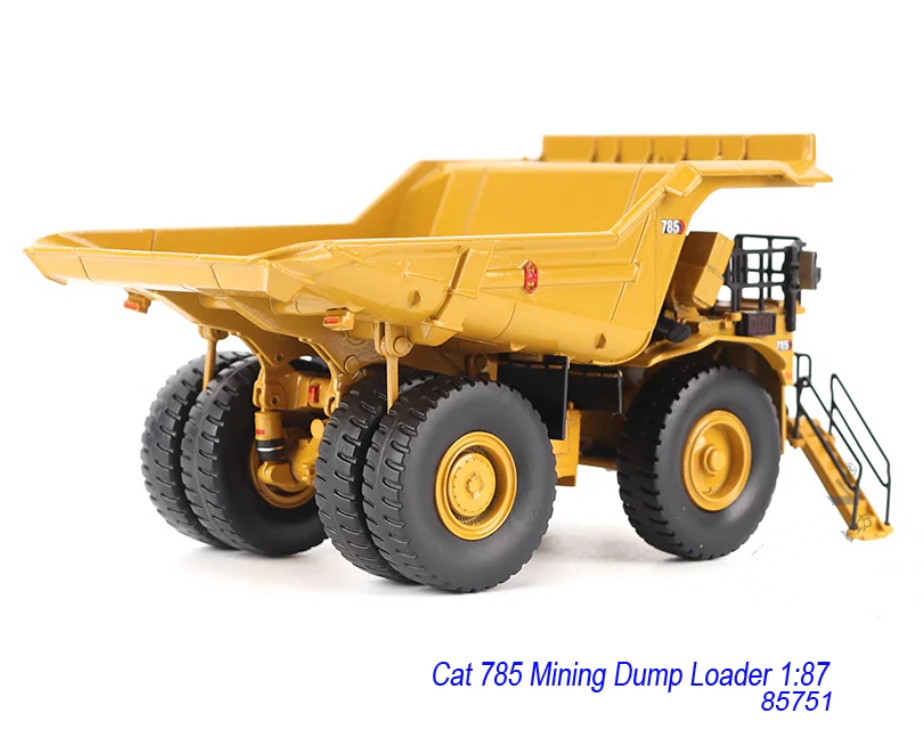 1:87 DM CAT 785 Mining Truck Dump Truck Construction Machinery Diecast Model