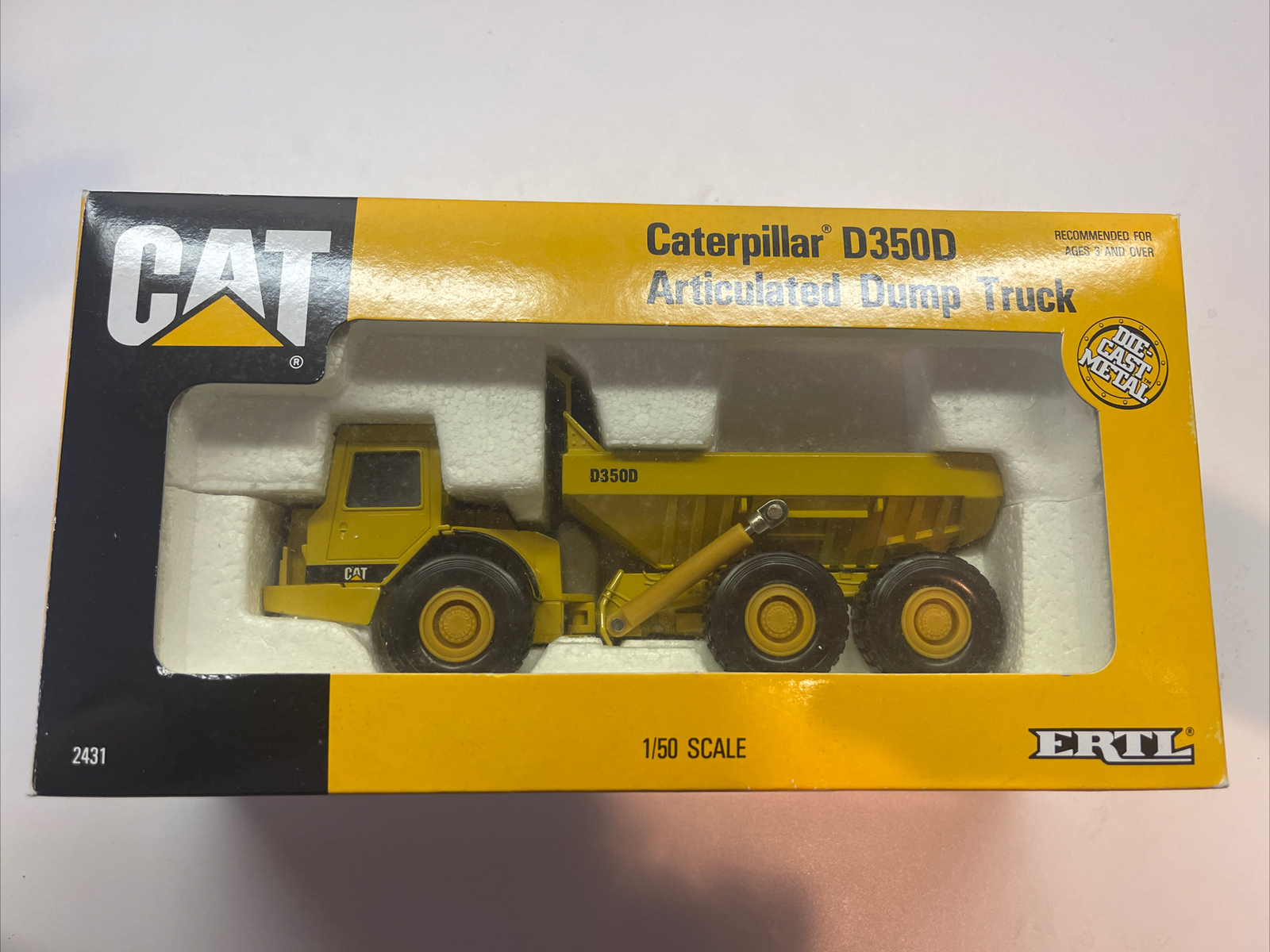 Caterpillar Cat D350D Articulated Dump Truck – ERTL 1:50 Scale Model #2431