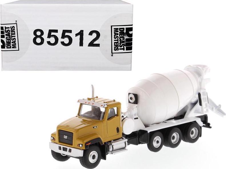 CAT Caterpillar CT681 Concrete Mixer Yellow and White 1/87 by Diecast Masters