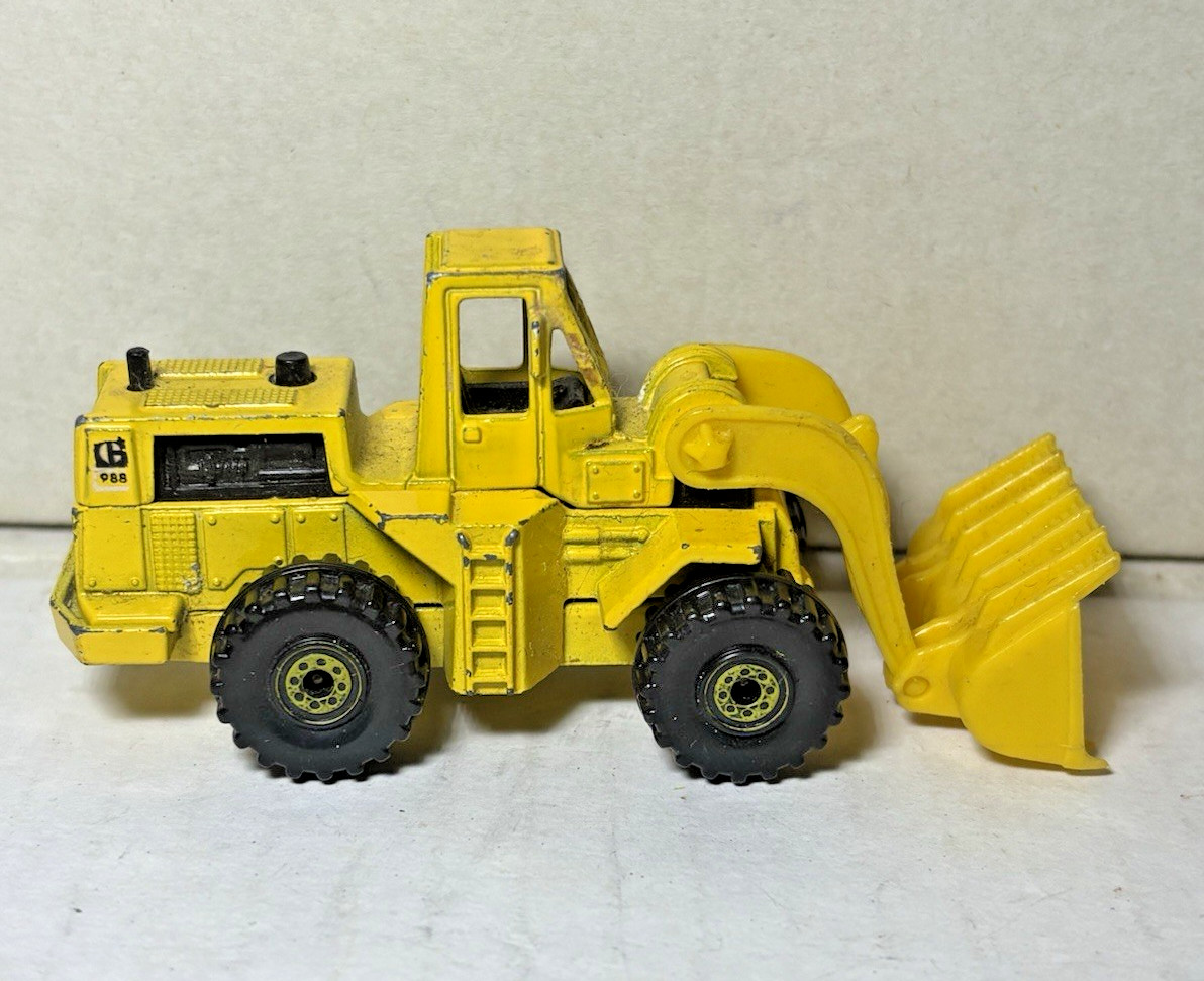 Vintage 1979 Mattel Hot Wheels CAT Wheel Loader, Diecast 1/64