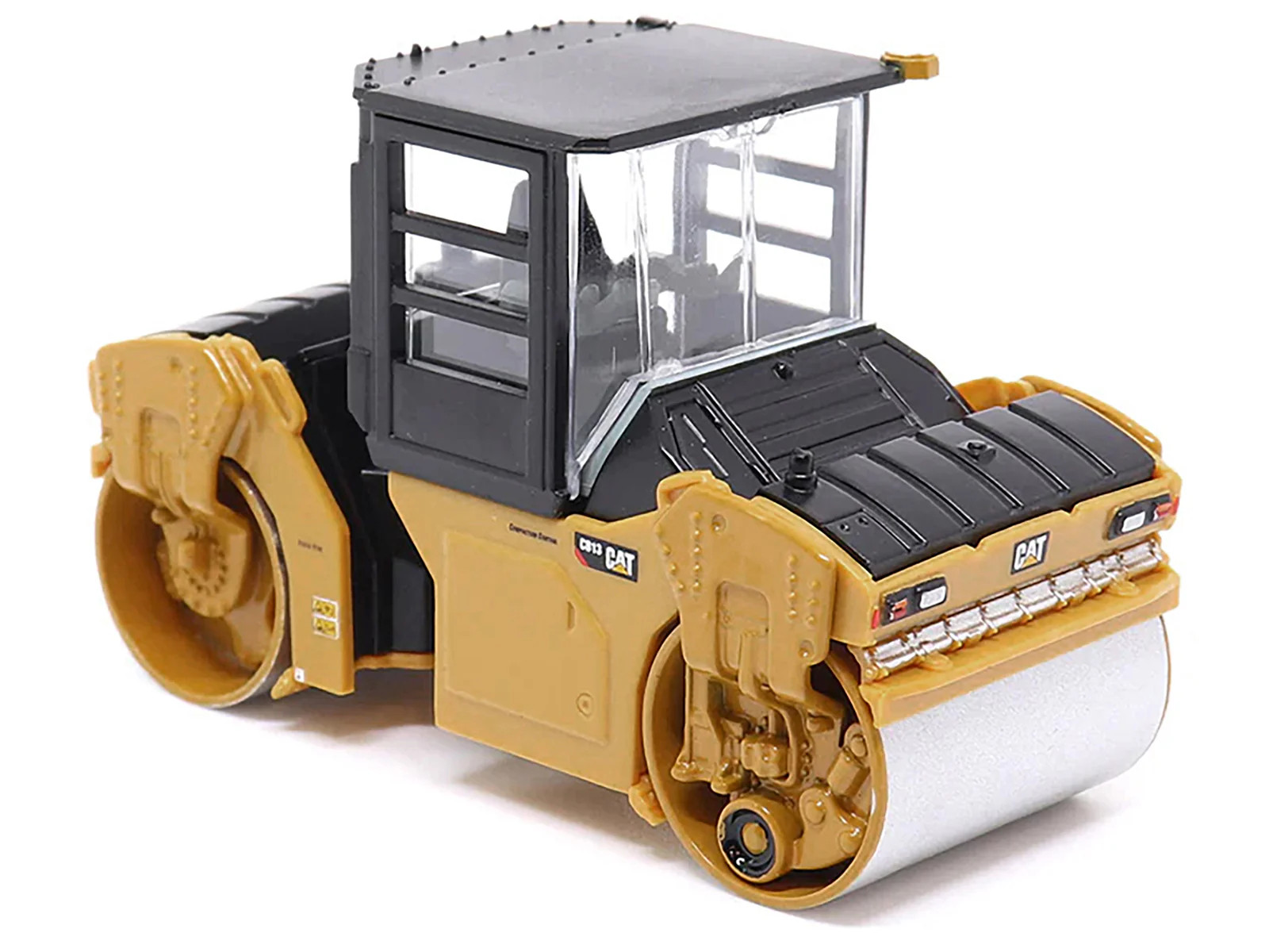 CAT Caterpillar CB-13 Tandem Vibratory Roller with Cab Yellow and Black 1/64 Die