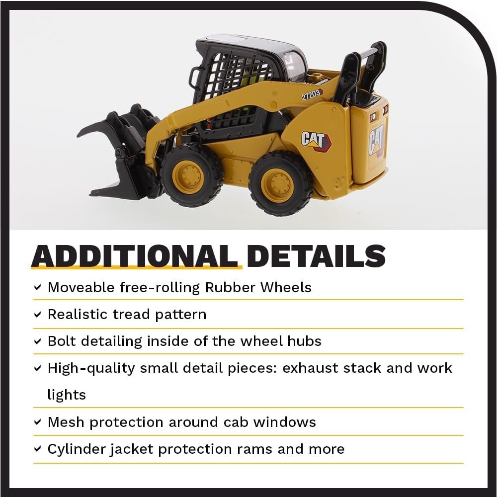 Caterpillar CAT 272 272D3 Skid Steer Loader 1/32 Scale Diecast Model