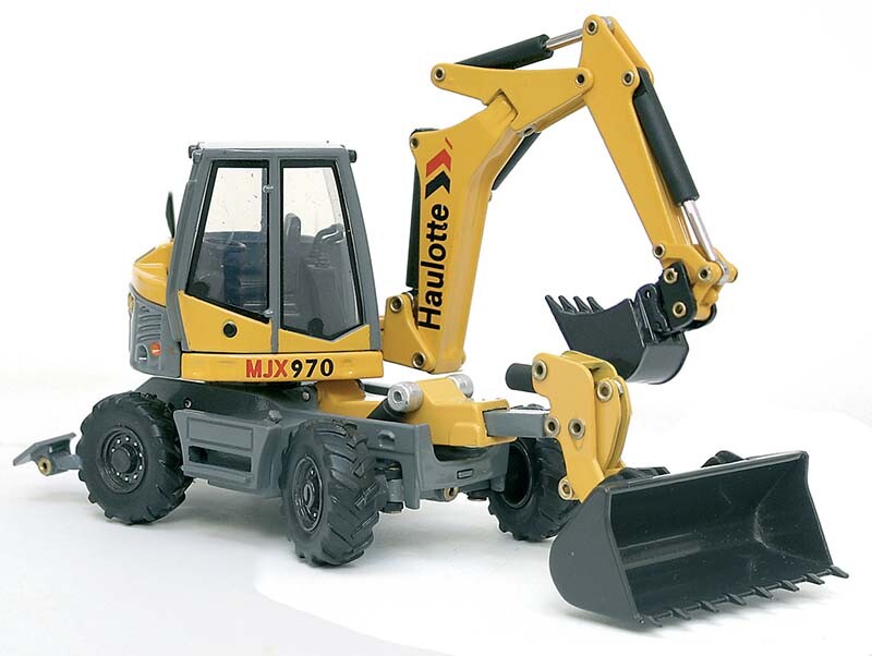 Joal 218 Haulotte MJX970 Wheel Excavator w/Bucket (C) 1/50 Die-cast MIB