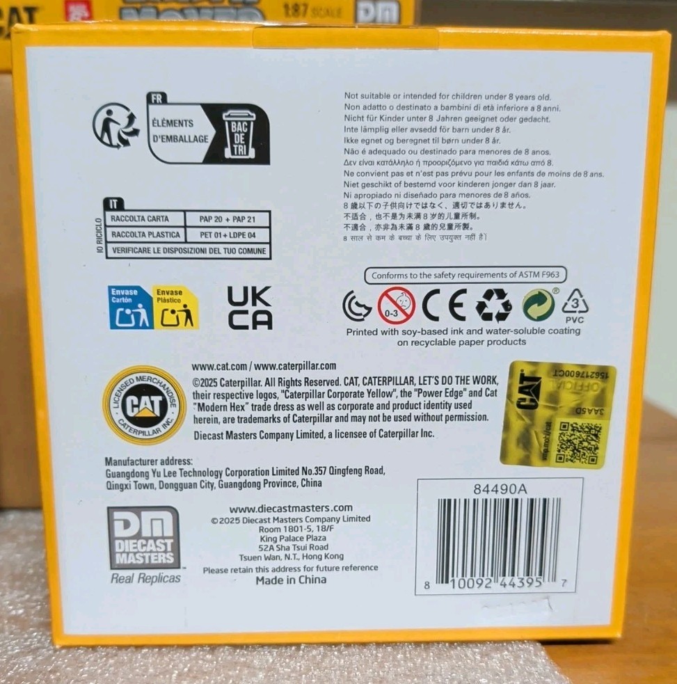 (6) Diecast Masters Caterpillar Diecast Earth Movers 1:87 Earth Movers -HO Scale