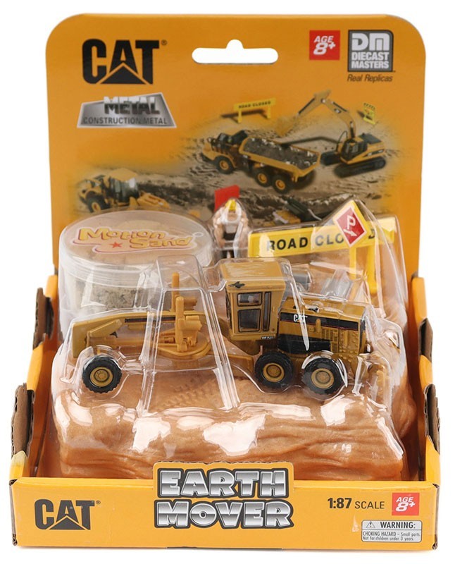 Diecast Masters 1/87 Earth Mover Play Set Cat 163H Motor Grader 84554