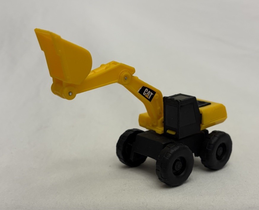 Mini Machines CAT Excavator Road Rippers Yellow & Black Extends to 4.5&Prime; EUC
