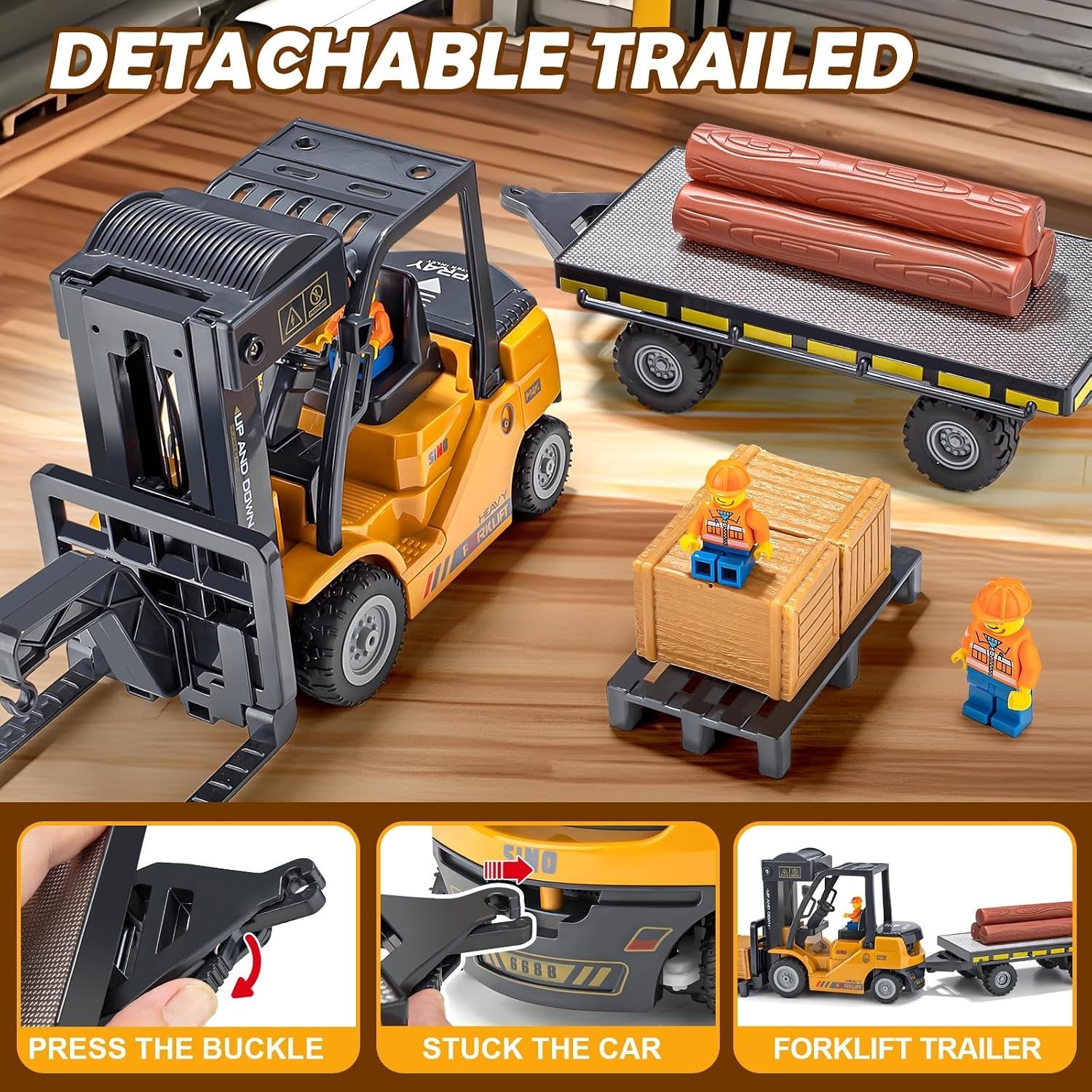 Rechargeable RC Forklift Truck Set