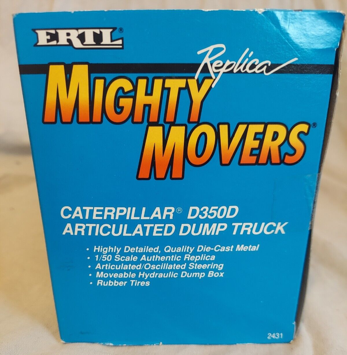 Mighty Movers Caterpillar D350D Articulated Dump Truck ERTL 1:50 Scale #2431