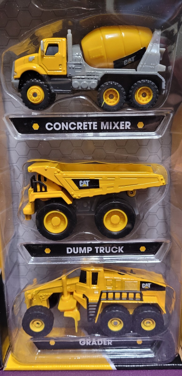Caterpillar Construction Vehicles Die Cast Metal 3-Pack Item #82253 Brand New