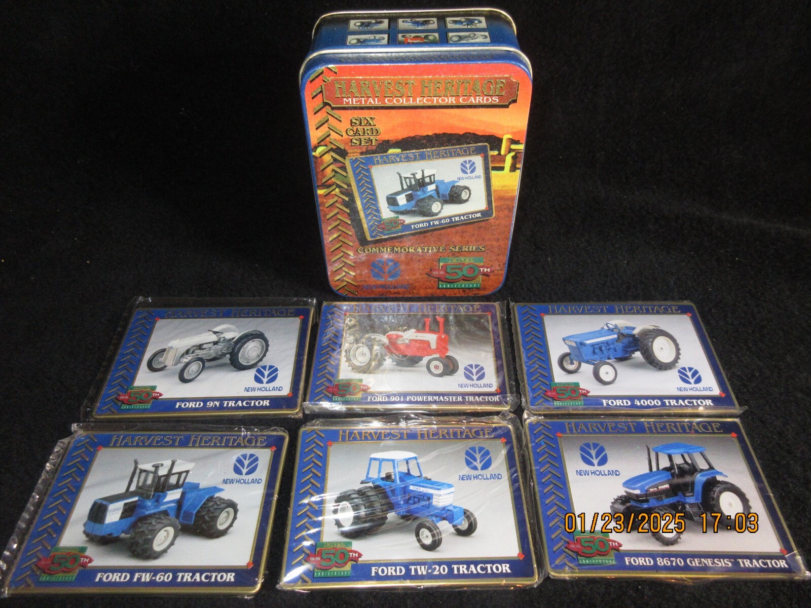 NEW HOLLAND 8870 Harvest Heritage Metal Farm 6 ERTL Collectors Cards Series 1