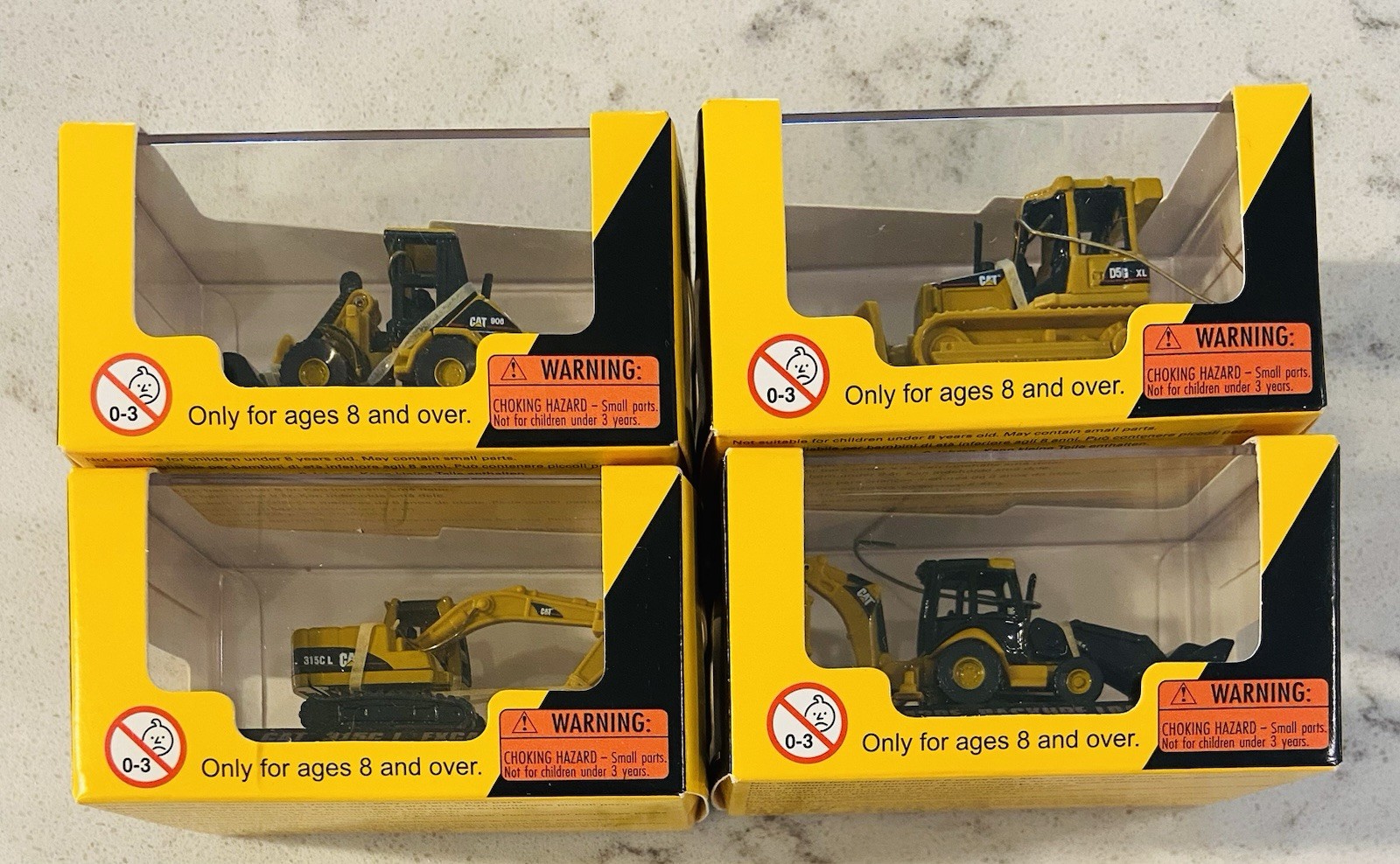 New ~ 4X Norscot Die-Cast Metal CAT Construction Mini&rsquo;s Vehicles for Diorama