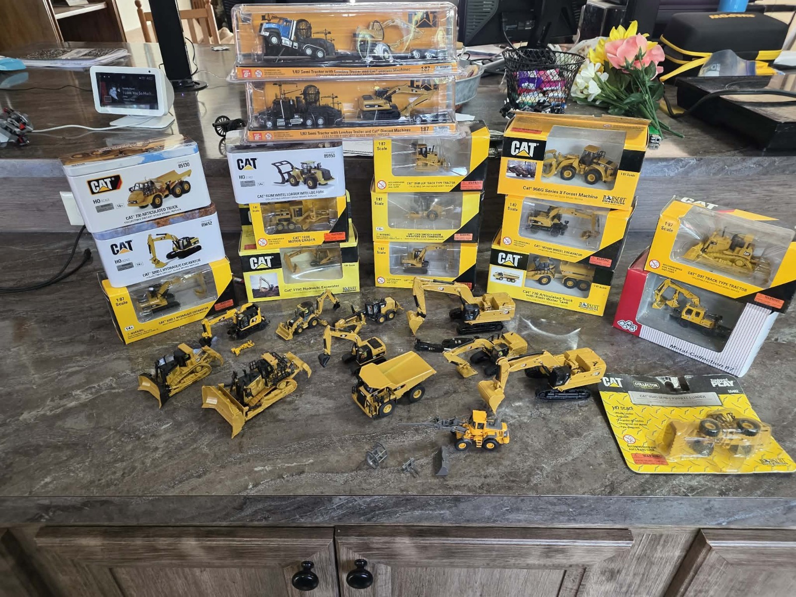 HO 1:87 Diecast Master Caterpillar Lot Norscot Norfolk Southern Boley NS CSX