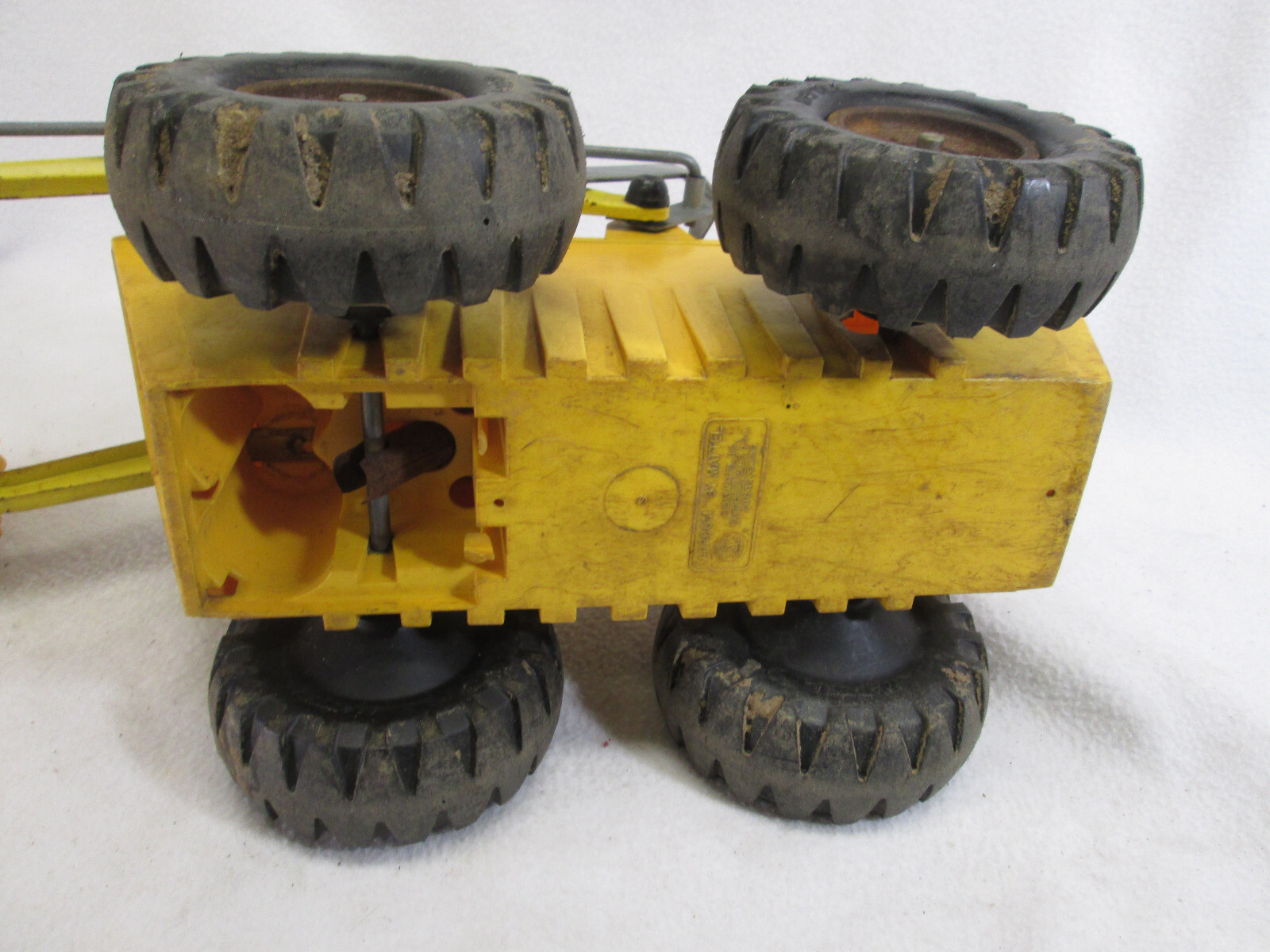 Vintage Mattel 1963 Vrroom plastic skip front loader