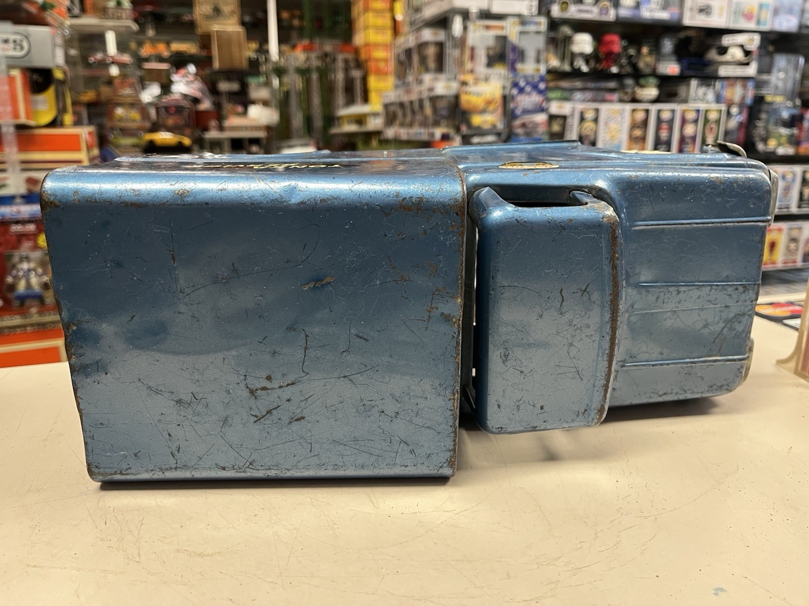 * VINTAGE TONKA SERVICE TRUCK PRESSED STEEL BLUE 13 INCHES LONG *ST