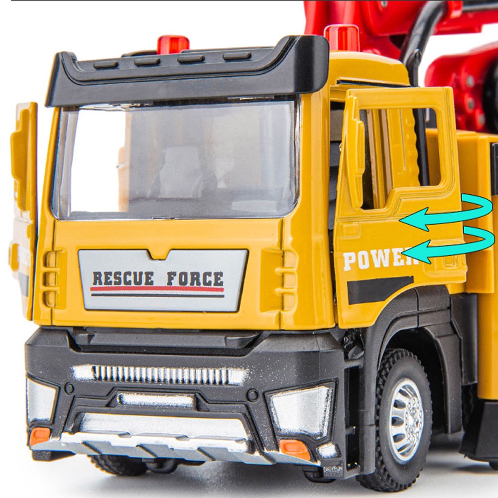 1:50 Concrete Pump Truck Toy Construction Equipment Model Diecast Toy Vehicle
