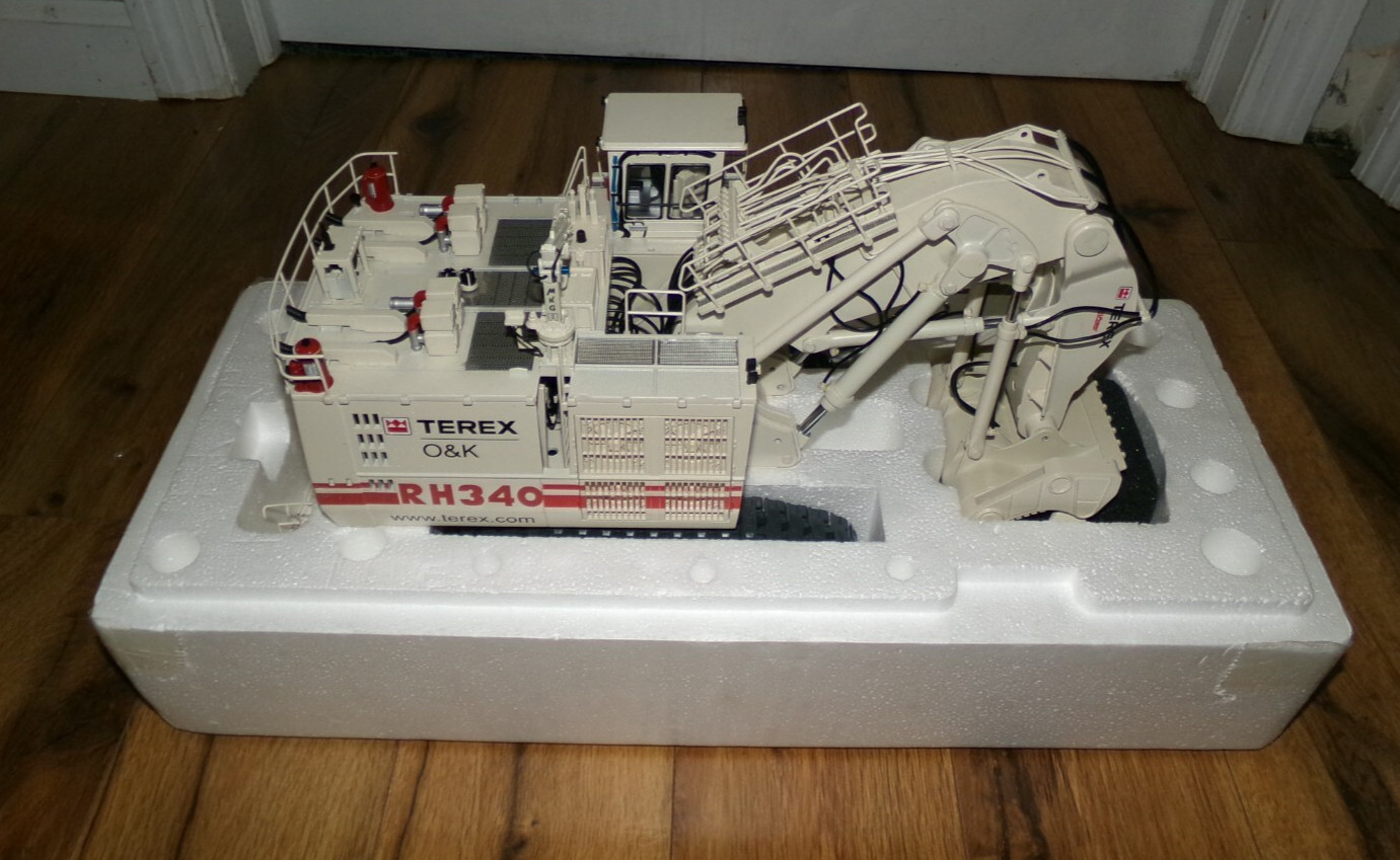 **DAMAGED** Terex O&K RH340 Mining Front Shovel Brami 1:50 Diecast Model #25008