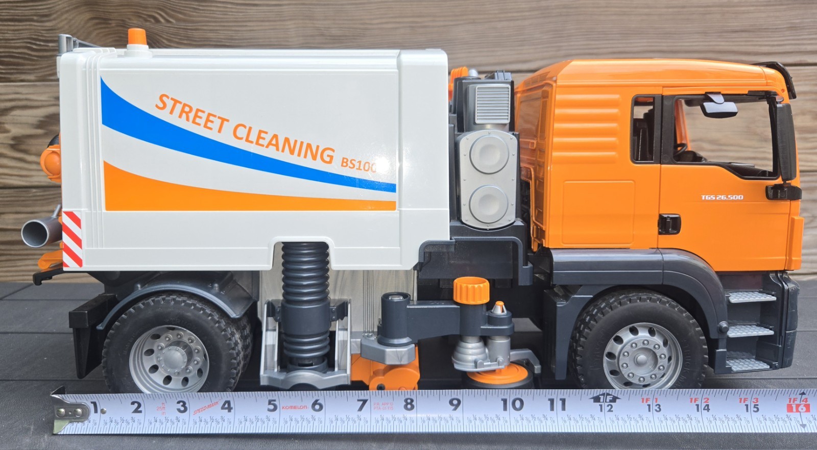 BRUDER #03780 MAN TGS Street Sweeper 1:17 Scale TRUCK BS100