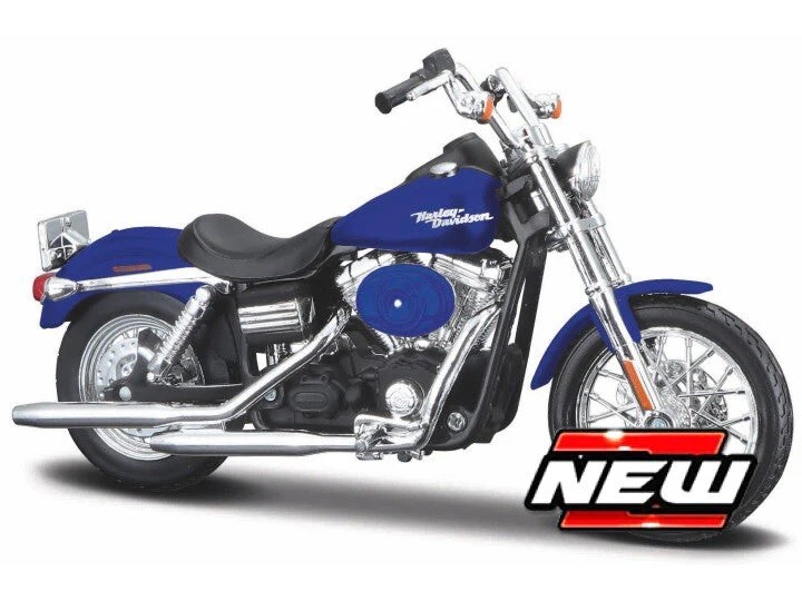 Maisto 1/18 HARLEY-DAVIDSON Motorcycles 2006 Dyna Street Bob Blue #3136044📌USA