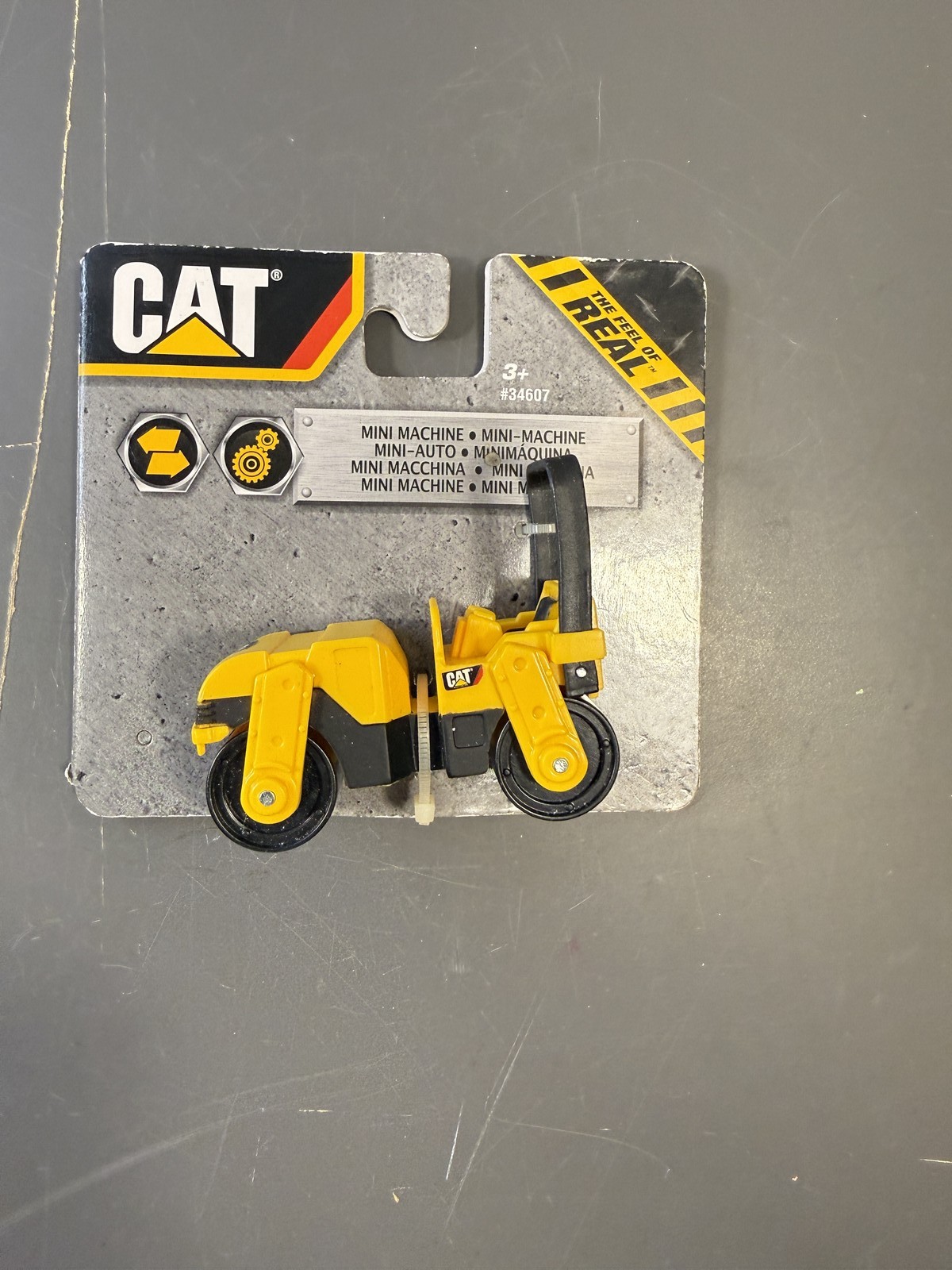 CAT Mini Machine Road Roller Toy Construction Equipment Diecast #34607 New