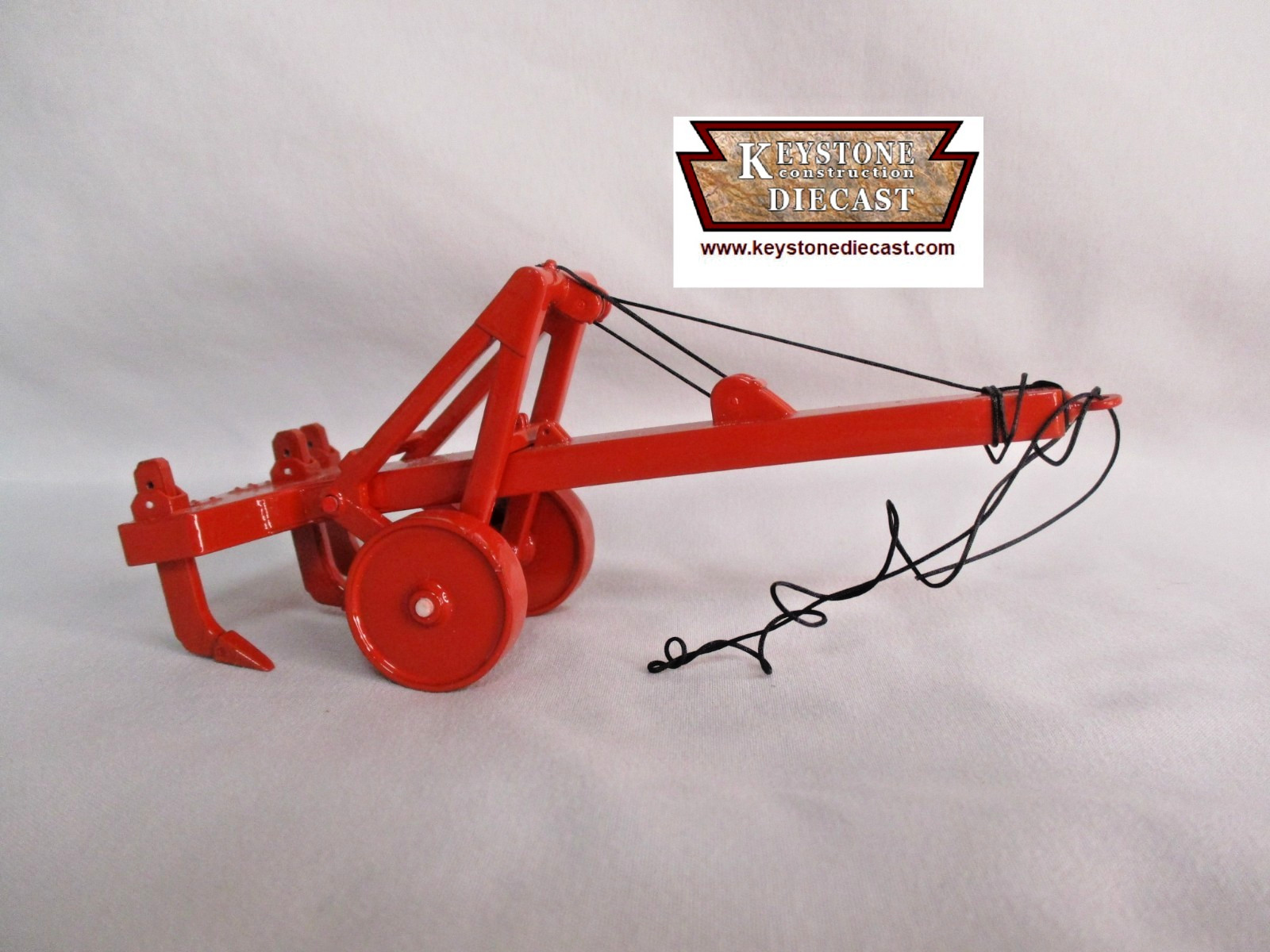 }MBM Model Cable Tow Ripper with 3 shanks – RED – 3D 1/48-1/50 (009)