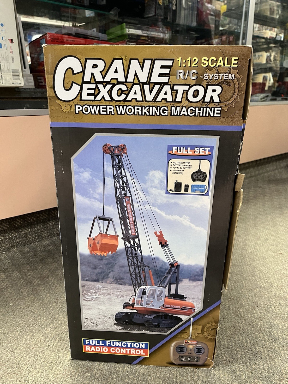 * GOLDEN BRIGHT 1/12 SCALE CRANE EXCAVATOR R/C SYSTEM POWER WORKING MACHINE *ST