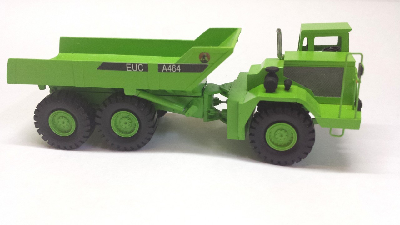 HO 1/87 Euclid A-464 Articulated Dump Truck – Ready Made Resin Model