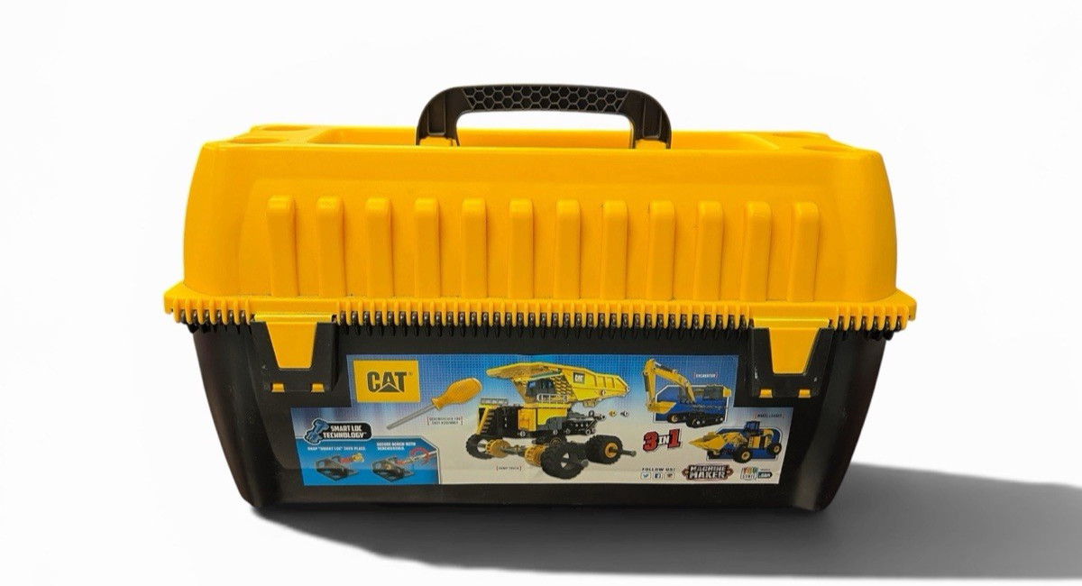CAT Machine Maker 272 Pc Construction Building Toy 3-in-1 w/ Many Parts Manuals