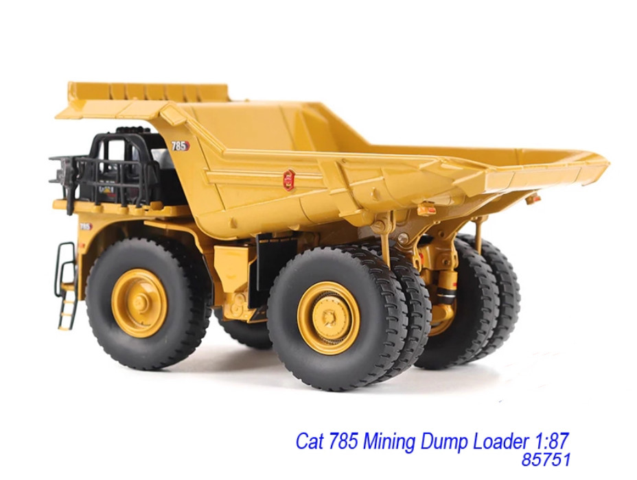 1:87 DM CAT 785 Mining Truck Dump Truck Construction Machinery Diecast Model