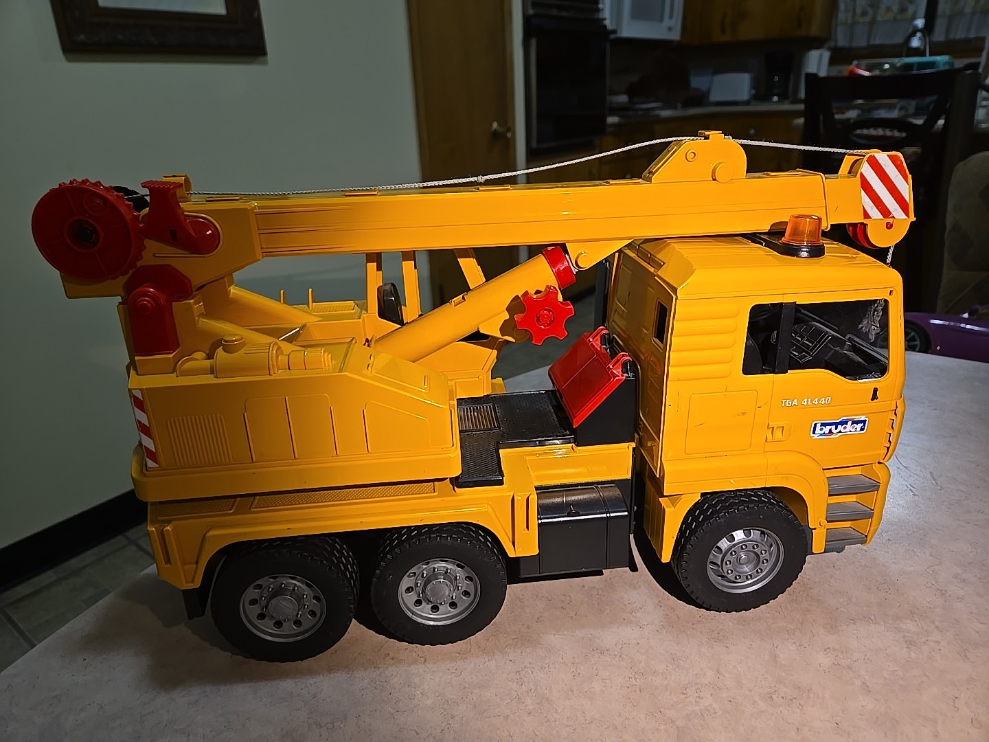 Bruder MAN Tele-Crane TC-4500 TGA 41.440 Construction Toy Truck Germany Preowned