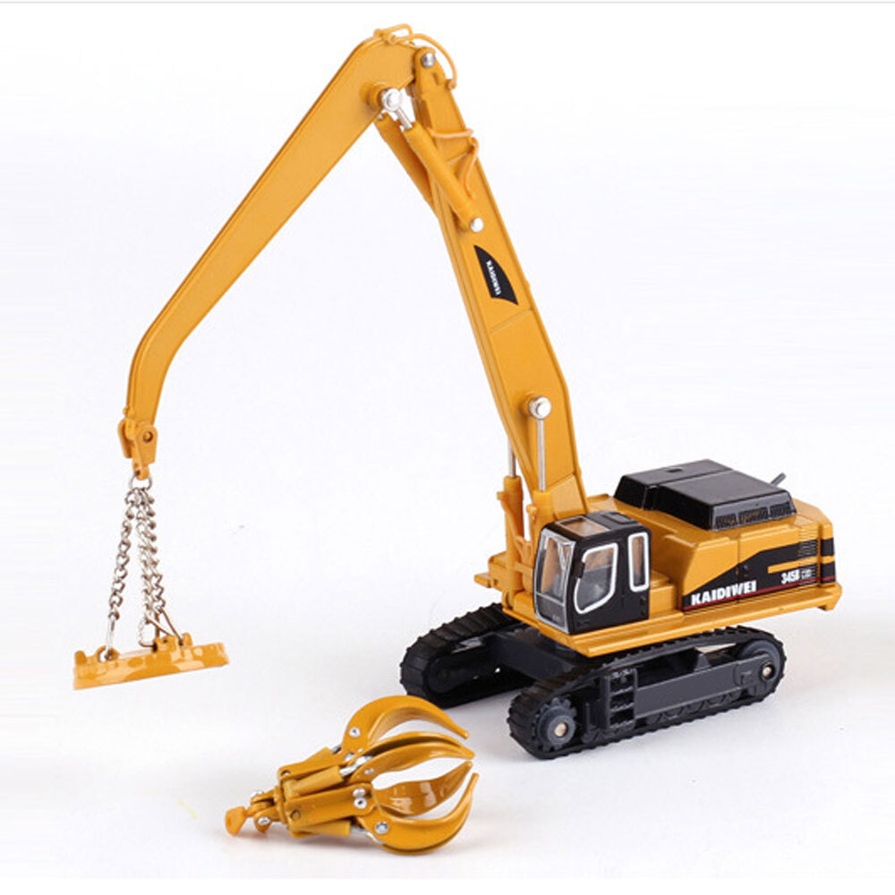 1:87 Material Handler Crane Toys for Boys Diecast Construction Vehicle Model