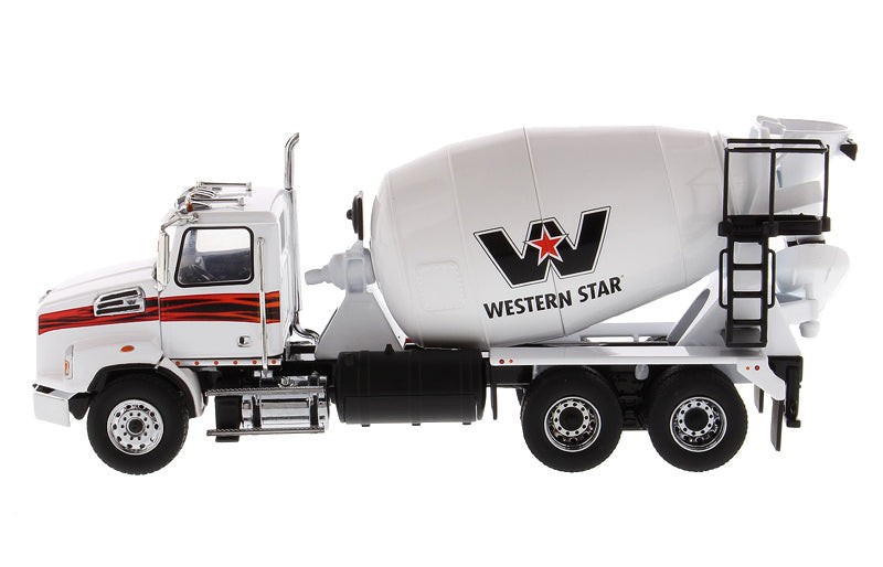 Western Star 4700 SBFA Tandem w/ Concrete Mixer White (Transport Series) 1:50 –