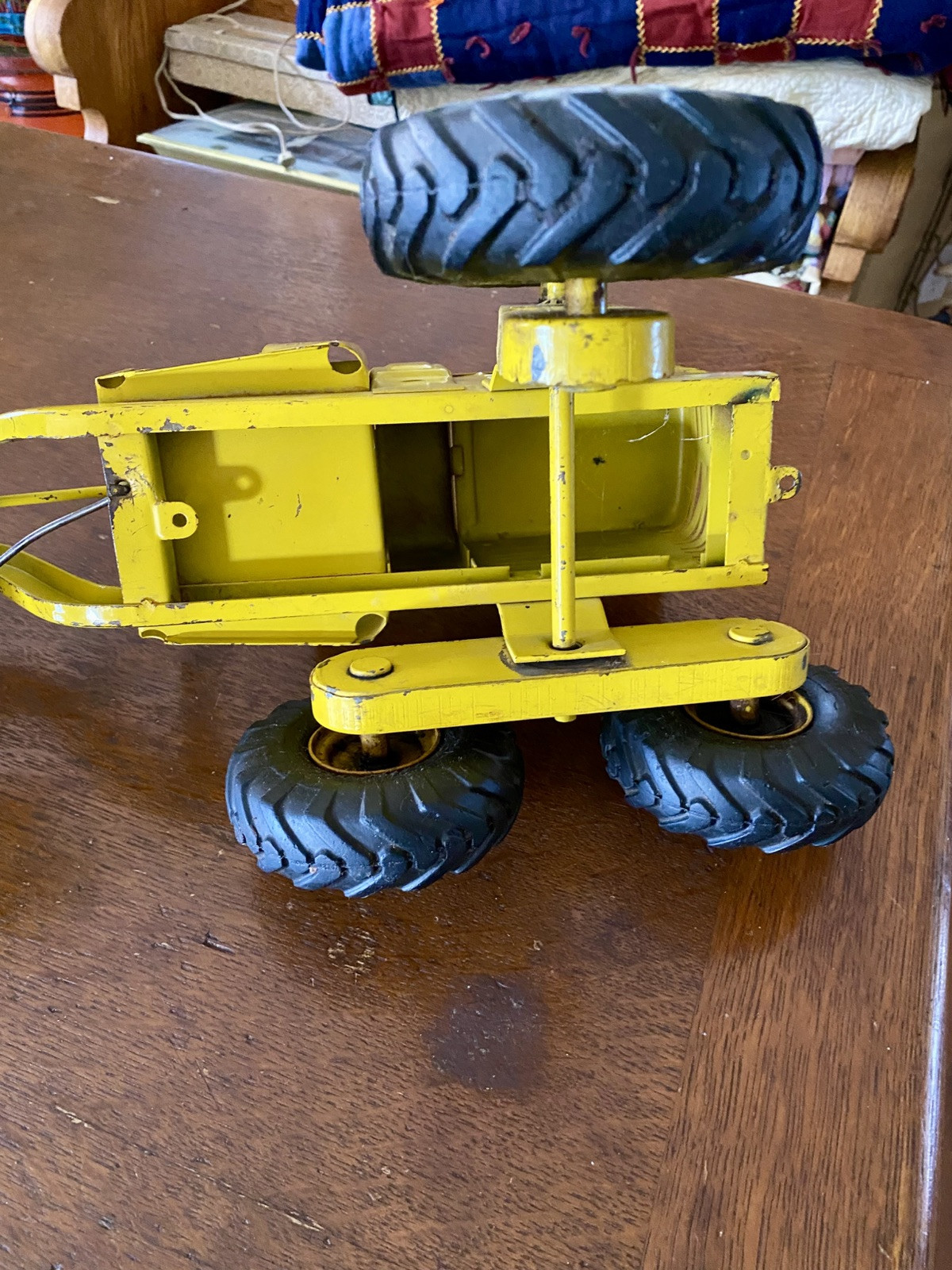 DOEPKE / ADAMS YELLOW 26&Prime; 1:12 SCALE ROAD GRADER CIRCA 1950 Rare Nice