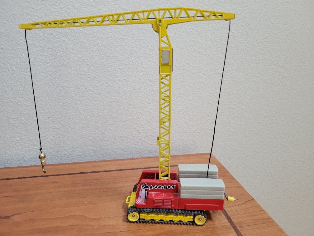 Corgi Major #1155 Skyscraper Tower Crane Excellent No Box