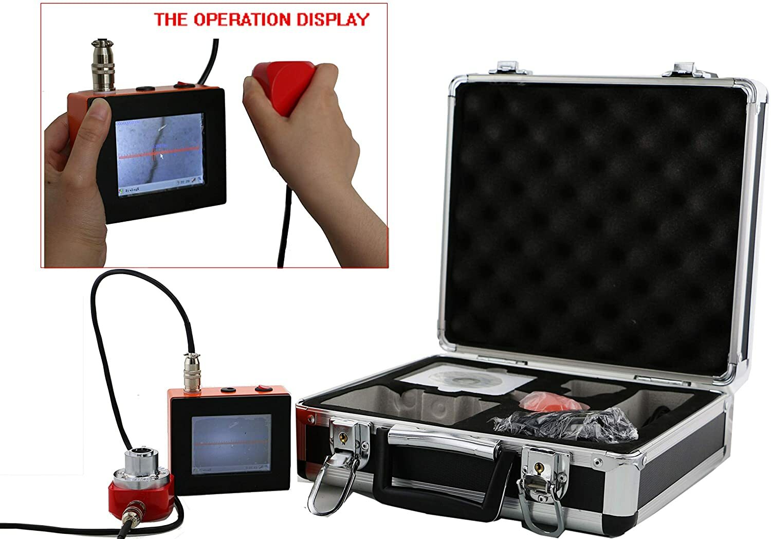 Crack Width Gauge Test Concrete for Bridge Tunnel Building Metal Surface Test