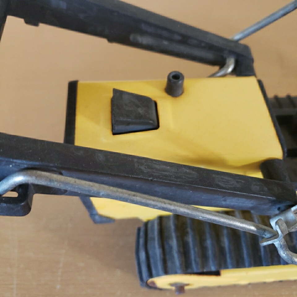 Vintage 1960s 70&rsquo;s Tonka Toy Truck Yellow Metal Backhoe Loader Excavator