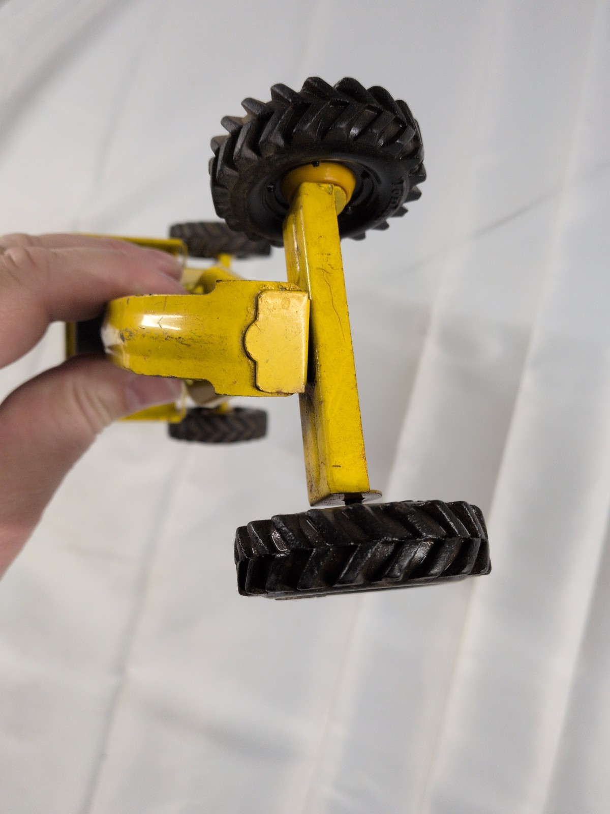 Vintage 1960&rsquo;s Tonka Mini Tonka Road Grader Missing Blade Pressed Steel Toy