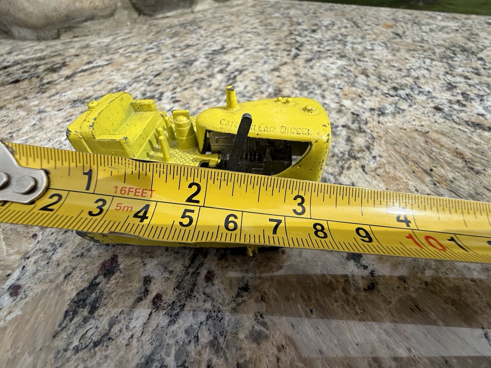 Vintage 1950s TootsieToy Caterpillar Diesel Dozer Bulldozer USA Missing Engine