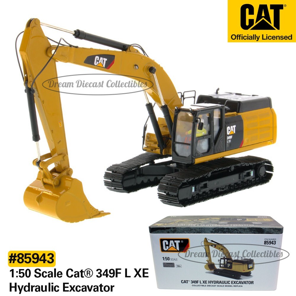 ⭐ 1:50 SCALE CATERPILLAR 349F L XE HYDRAULIC EXCAVATOR DIECAST MASTERS 85943⭐