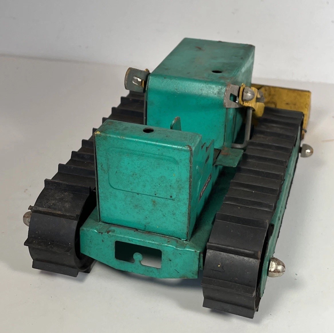 Vintage 1960s Structo Bulldozer Construction Loader Pressed Steel